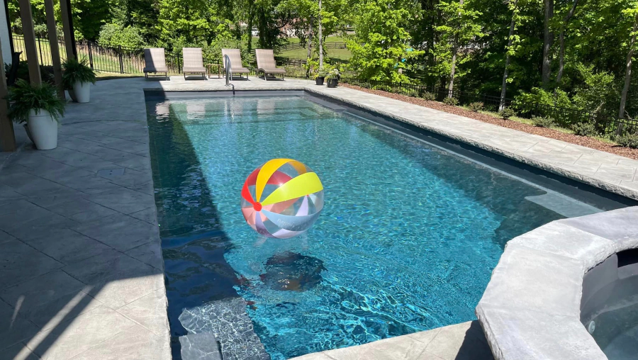 pool with ball